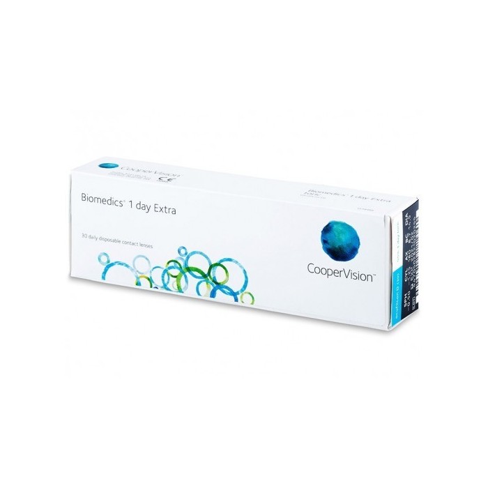 Biomedics 1 Day Extra daily contact lenses box