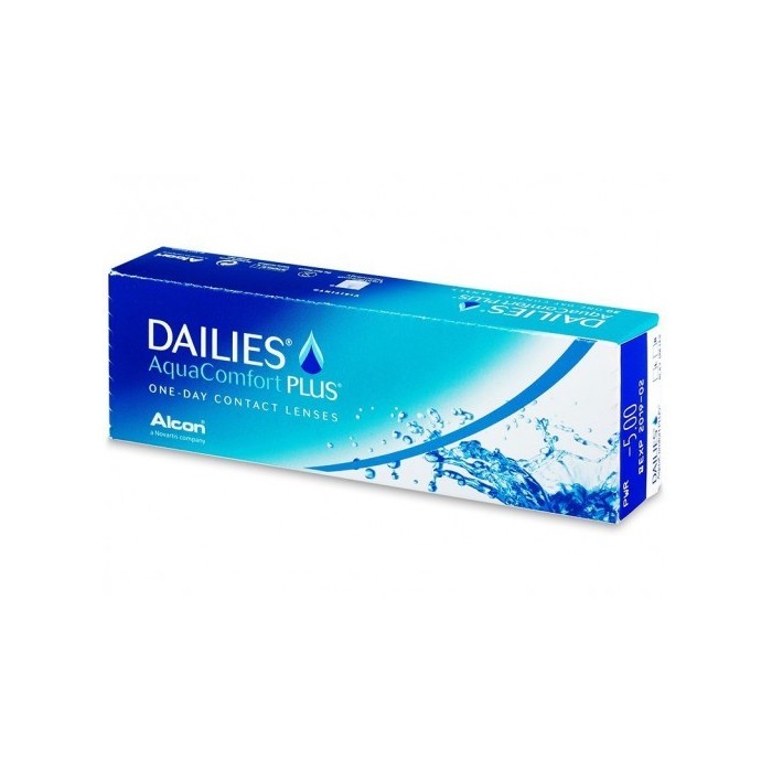 Dailies AquaComfort Plus daily contact lenses box