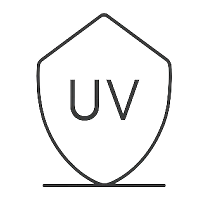 Icon representing UV400 sunglasses protection.